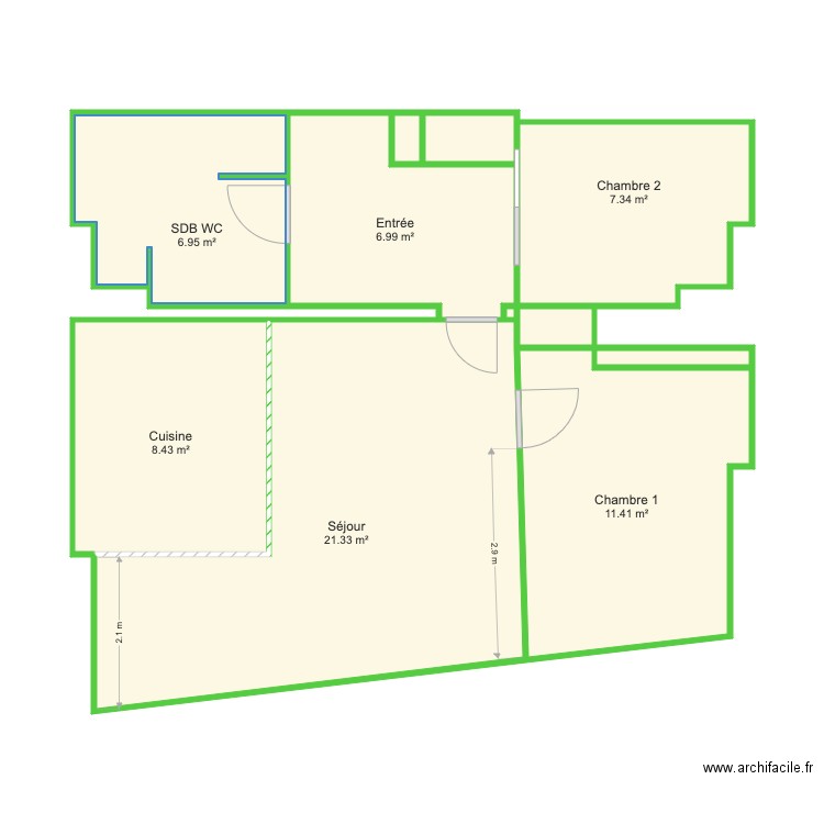 VOSSIER BIESSY. Plan de 0 pièce et 0 m2