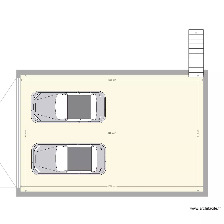 niveau moins 1 garage en bas. Plan de 