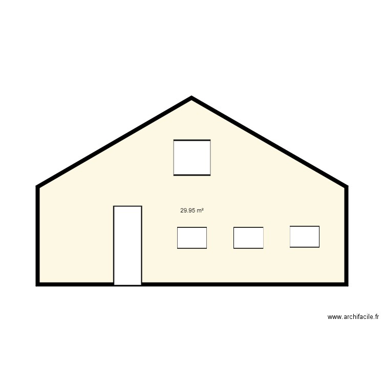 facade bureau. Plan de 0 pièce et 0 m2