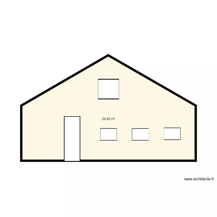 facade bureau. Plan de 