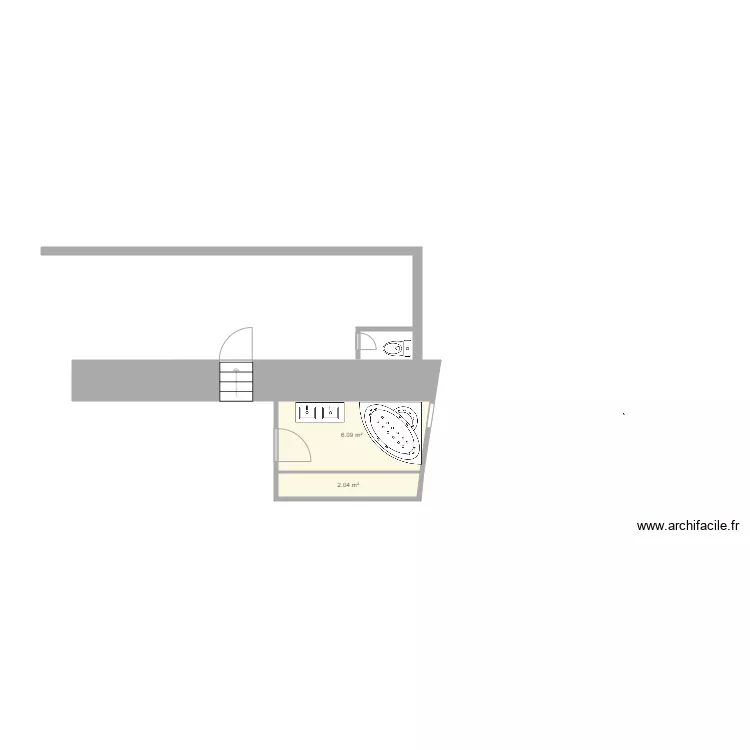 sdb wc LEGRAND projet 1. Plan de 