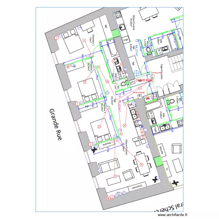 T4 1ER SANICOLO. Plan de 