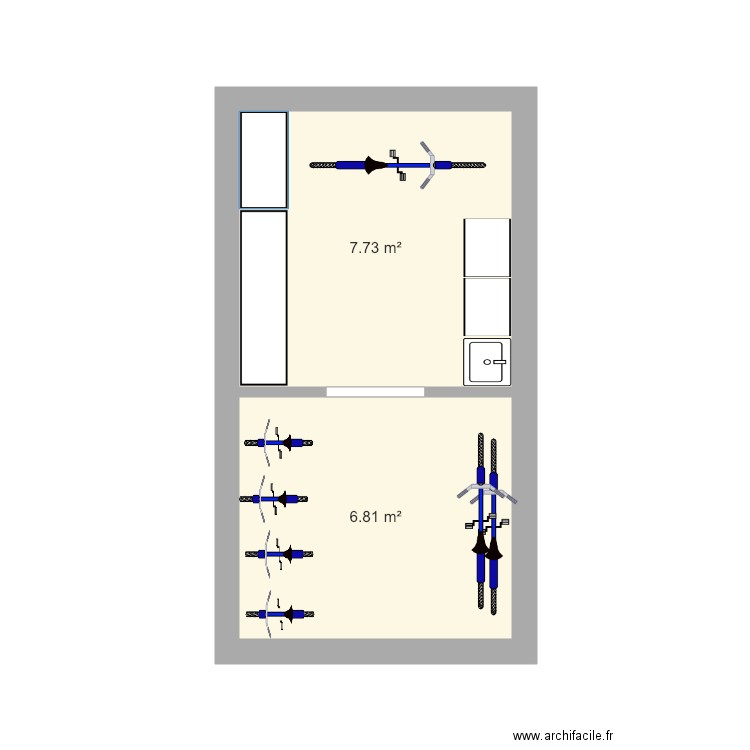 atelier. Plan de 0 pièce et 0 m2