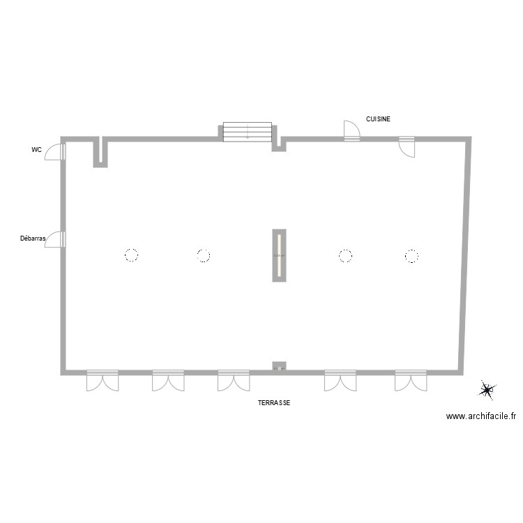Salle Chateau Valandraud vierge. Plan de 0 pièce et 0 m2