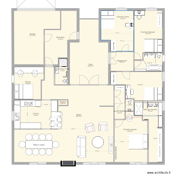 10 sq des Tilleuls à modifier 2. Plan de 0 pièce et 0 m2
