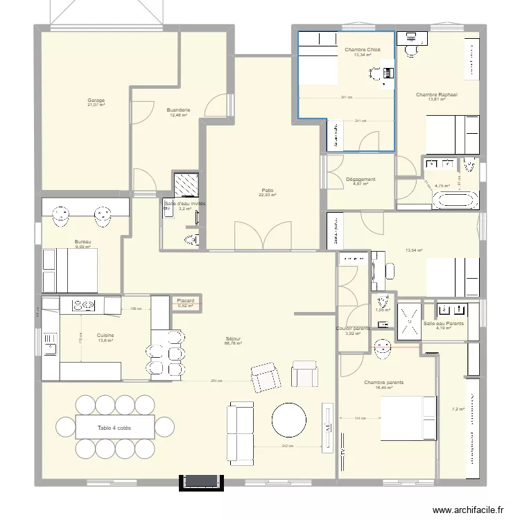 10 sq des Tilleuls &agrave; modifier 2. Plan de 