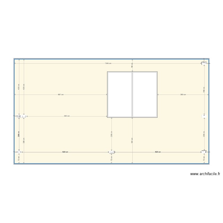 wall 20 bedroom 2 plugs X 3. Plan de 1 pièce et 105 m2