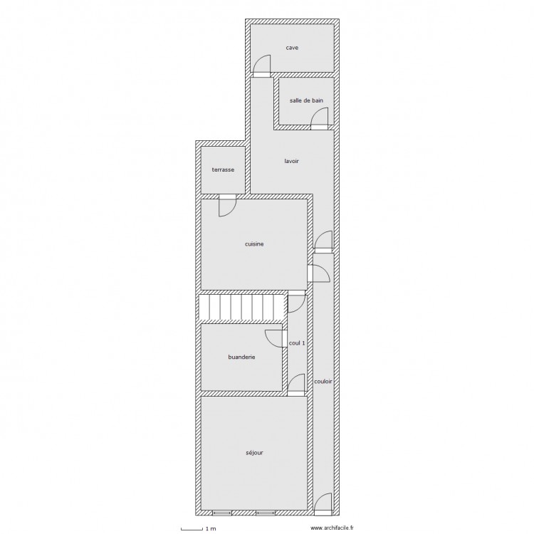 dufout stolz rdc. Plan de 0 pièce et 0 m2