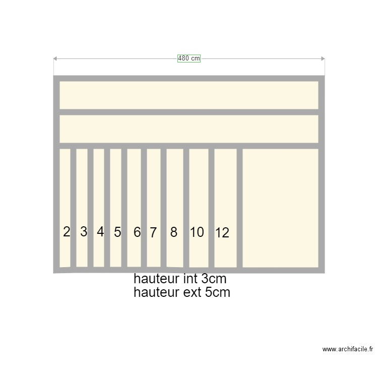 boite à forêt. Plan de 0 pièce et 0 m2