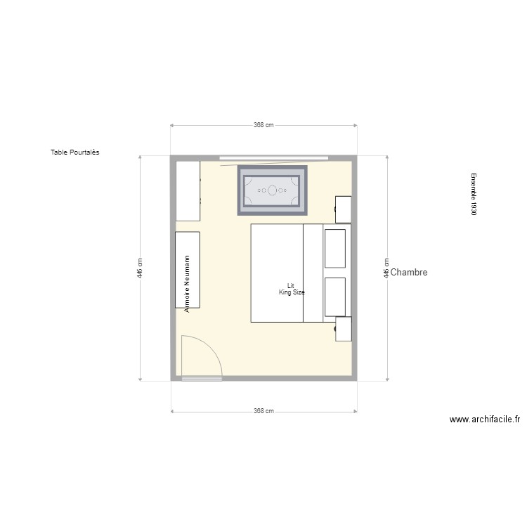 Chambre à coucher JP. Plan de 0 pièce et 0 m2