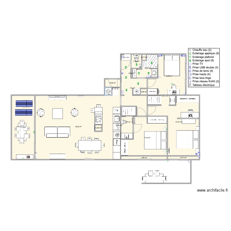 Santa Clara 2 face mer nousV5. Plan de 0 pièce et 0 m2