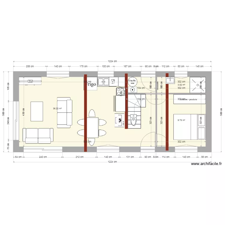 meuble houdetot 5. Plan de 