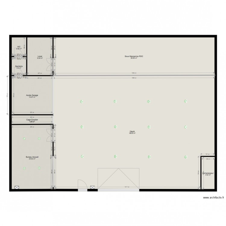 Pechbonnieu rdc électricité. Plan de 0 pièce et 0 m2