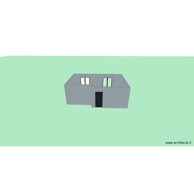 Masion. Plan de 1 pièce et 31 m2