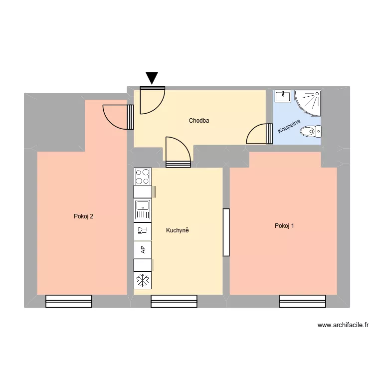 Al&scaron;ova 528, byt 7. Plan de 15  et 181 m²