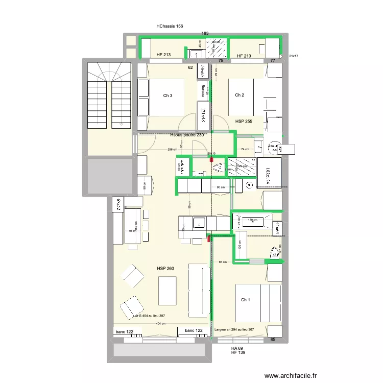 Meerlaan Projet Ad&eacute; 3  nouveaux murs. Plan de 0 pièce et 0 m2