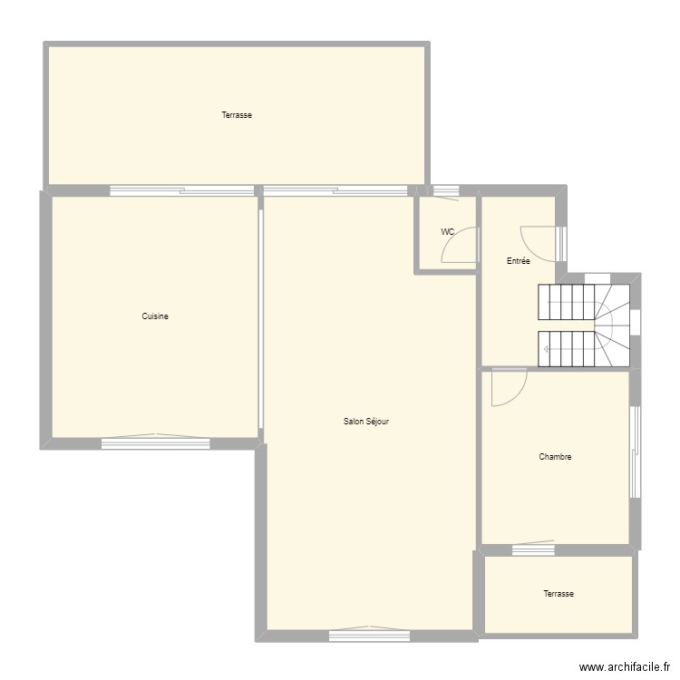 Croquis WOLPERT Rch. Plan de 7 pièces et 130 m2