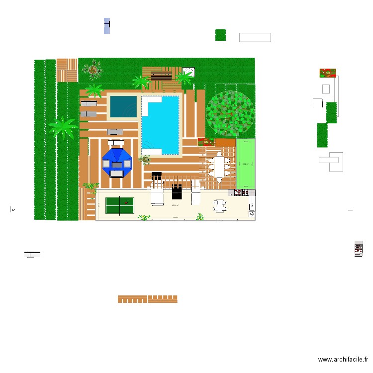 Extérieur mont Vernon 3 vol 18. Plan de 2 pièces et 52 m2