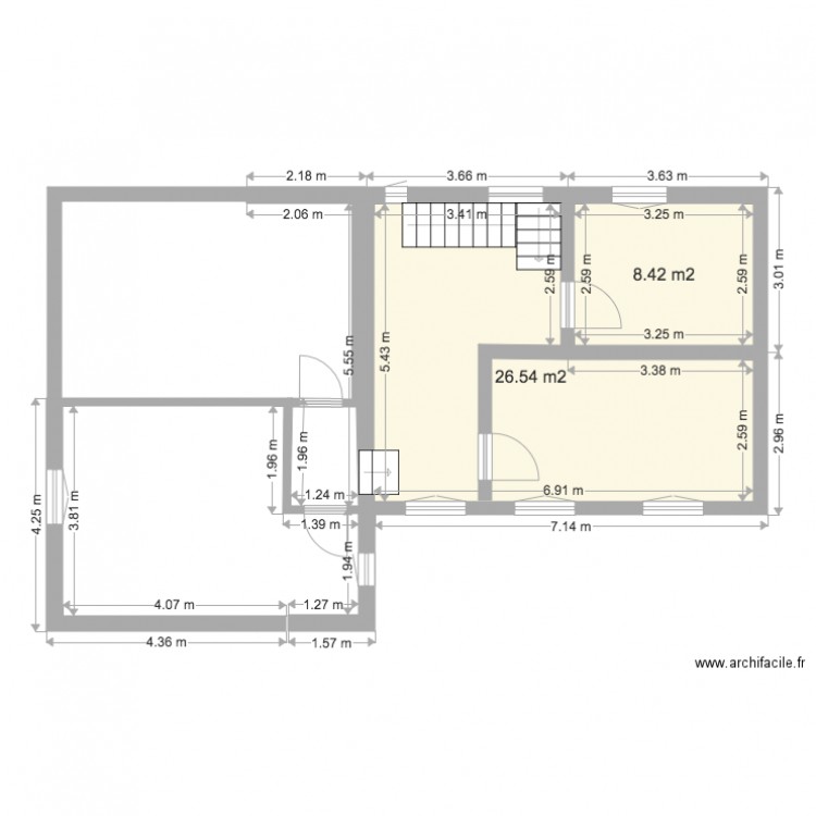 Sapchat 1er étage V4. Plan de 0 pièce et 0 m2