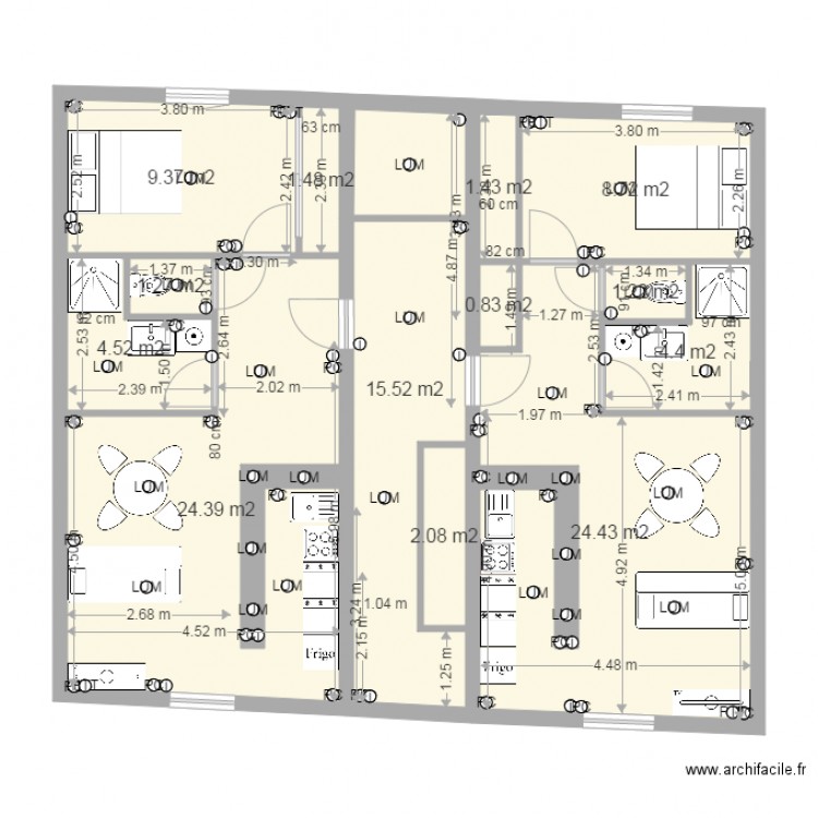 montjovis rdc v1. Plan de 0 pièce et 0 m2