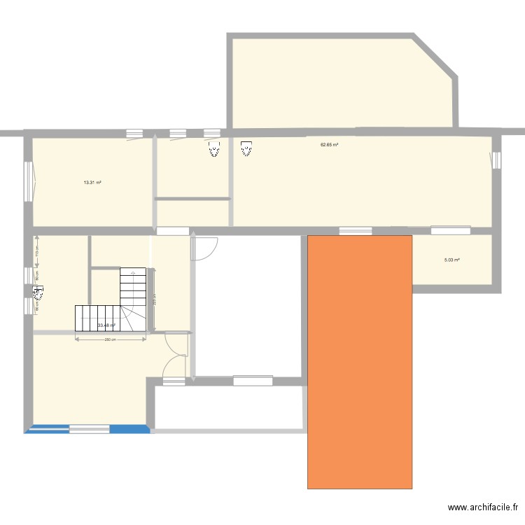 Veroarchi etage 1 V0. Plan de 0 pièce et 0 m2