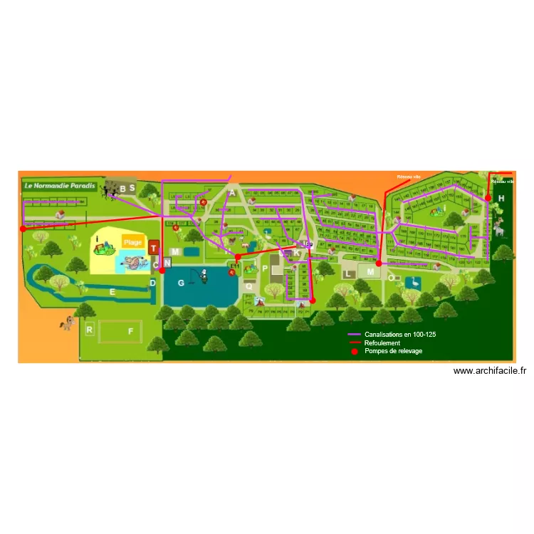 MONACO PARK - Assainissement. Plan de 
