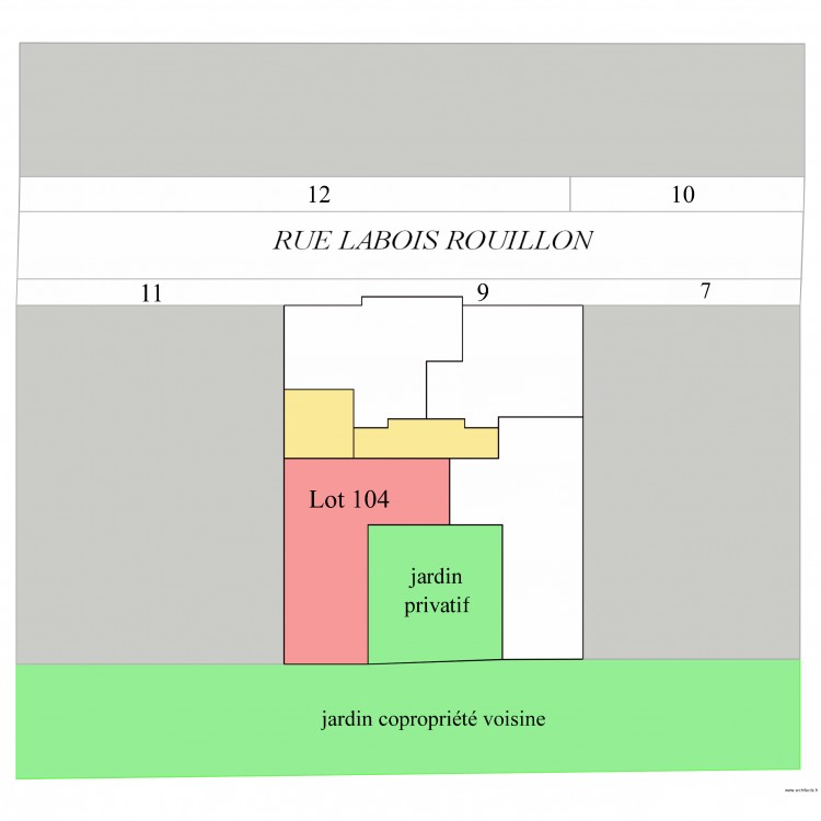 Localisation. Plan de 0 pièce et 0 m2