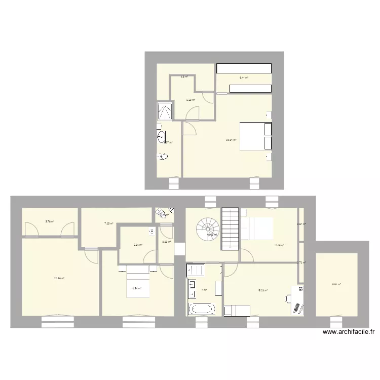 Maison Ceilloux &eacute;tage. Plan de 0 pièce et 0 m2