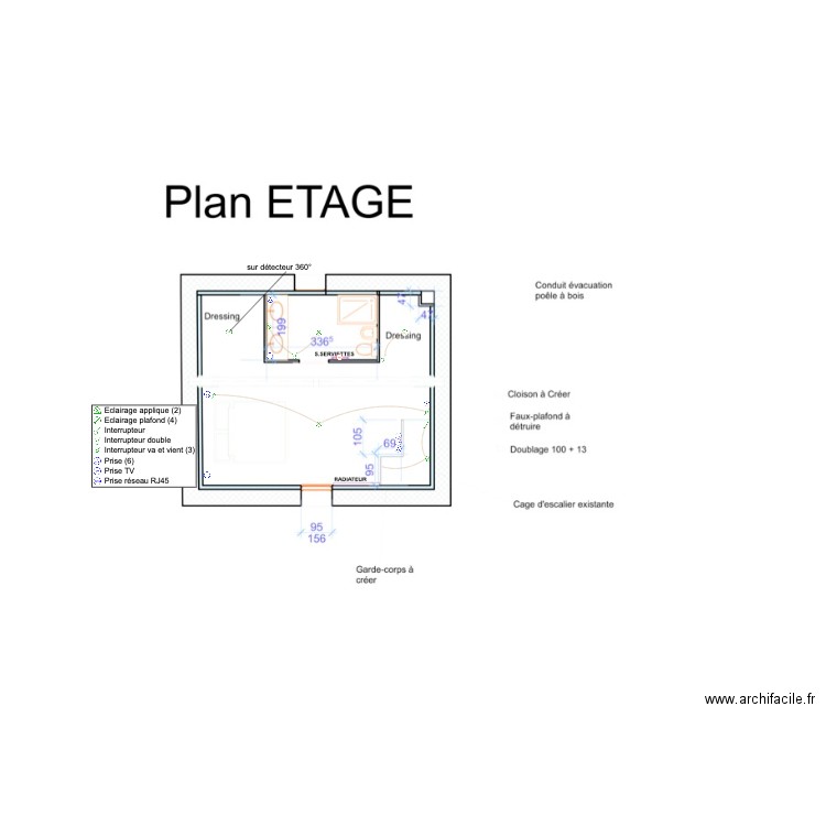 TEOT étage. Plan de 0 pièce et 0 m2