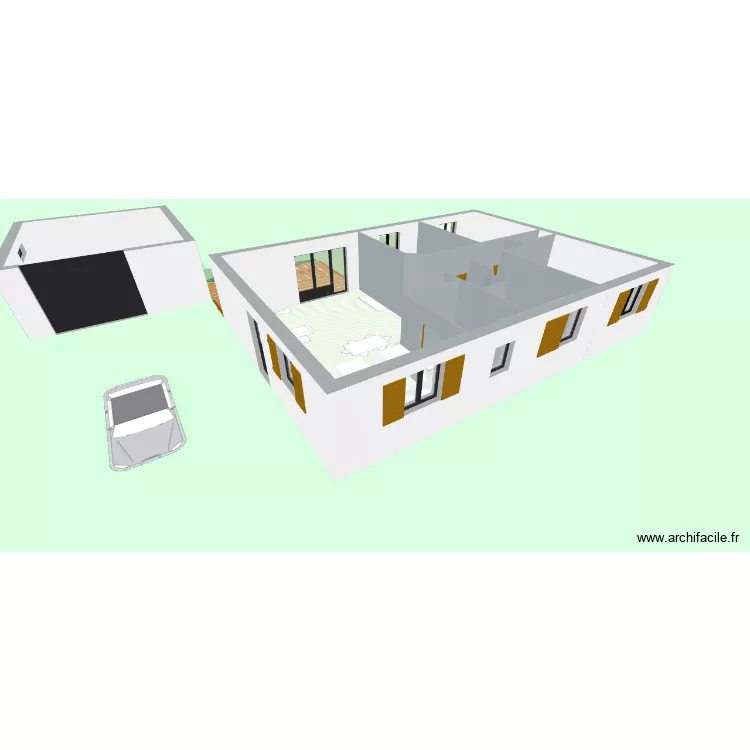 Plan v6. Plan de 9  et 136 m²