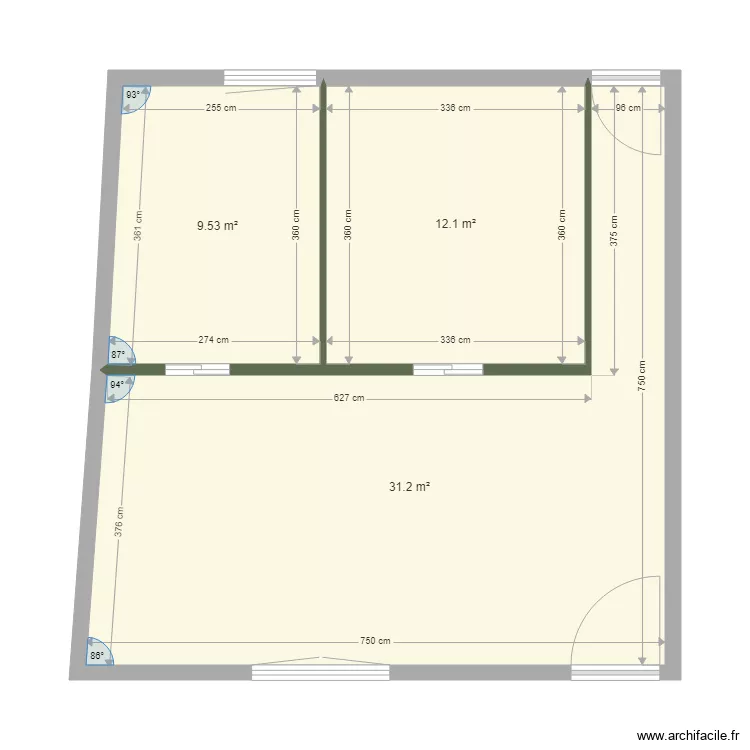 ROMMELAERE. Plan de 