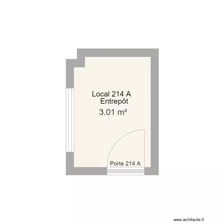 local 214 A. Plan de 