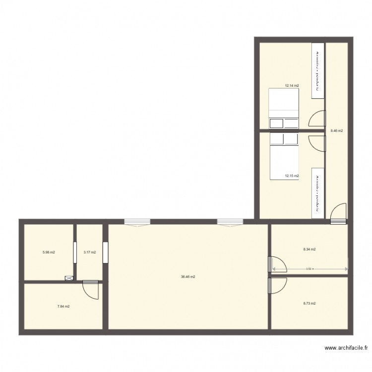 plan HUBON. Plan de 0 pièce et 0 m2