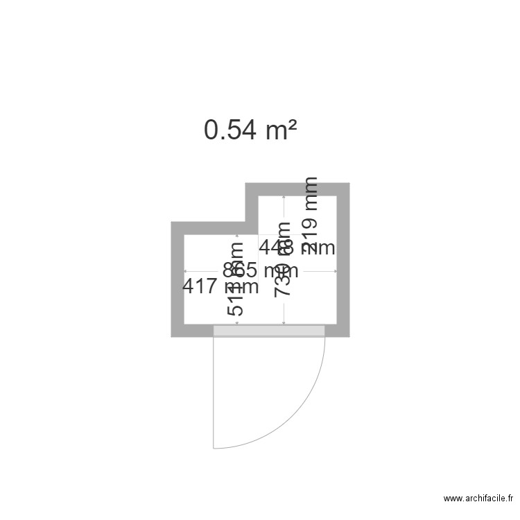 placard. Plan de 0 pièce et 0 m2