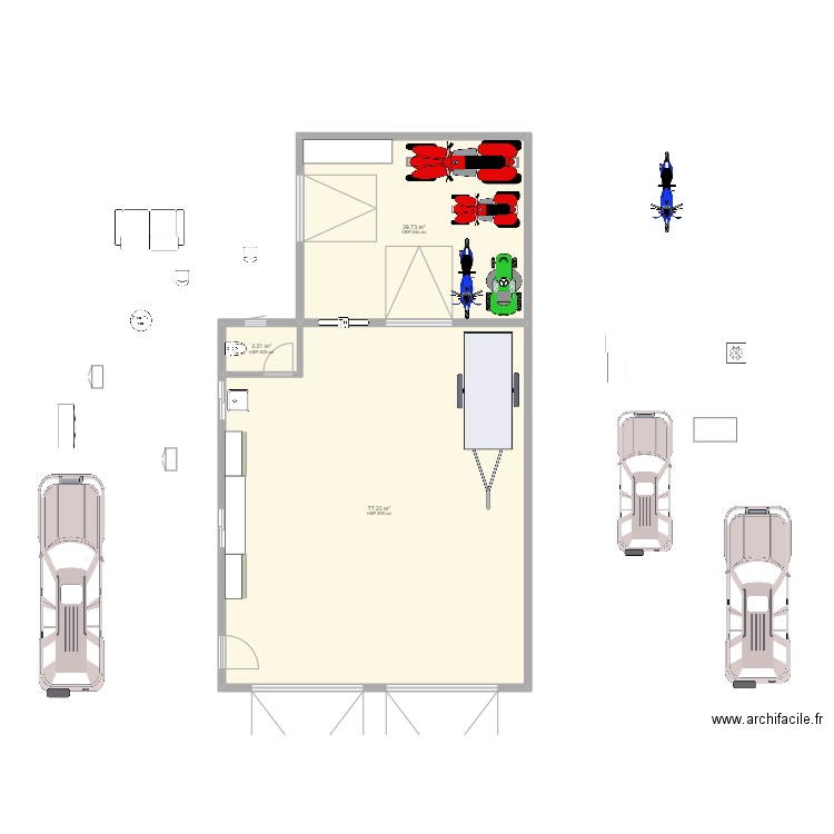 garage2. Plan de 0 pièce et 0 m2