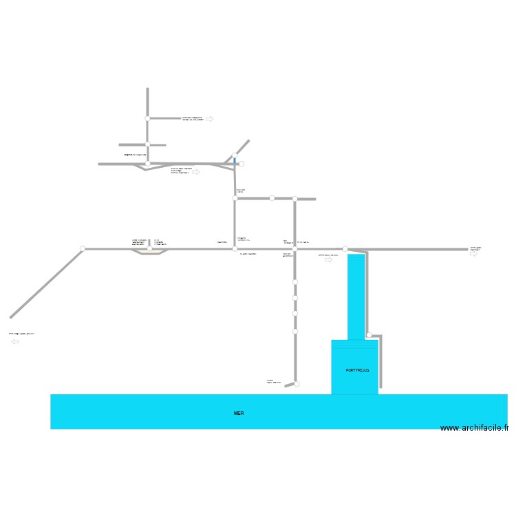 plan frejus ZONE PLAGE. Plan de 0 pièce et 0 m2