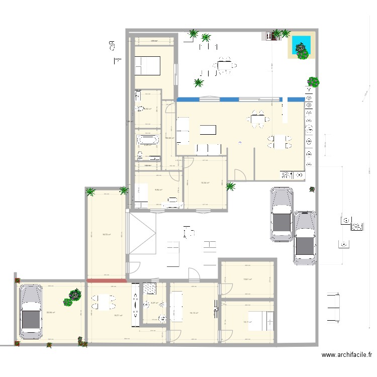 modificq. Plan de 0 pièce et 0 m2