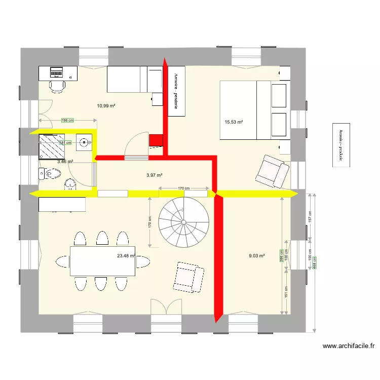 Variante 3. Plan de 
