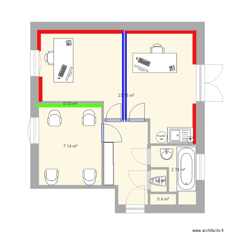 St Laurent travaux 2. Plan de 0 pièce et 0 m2