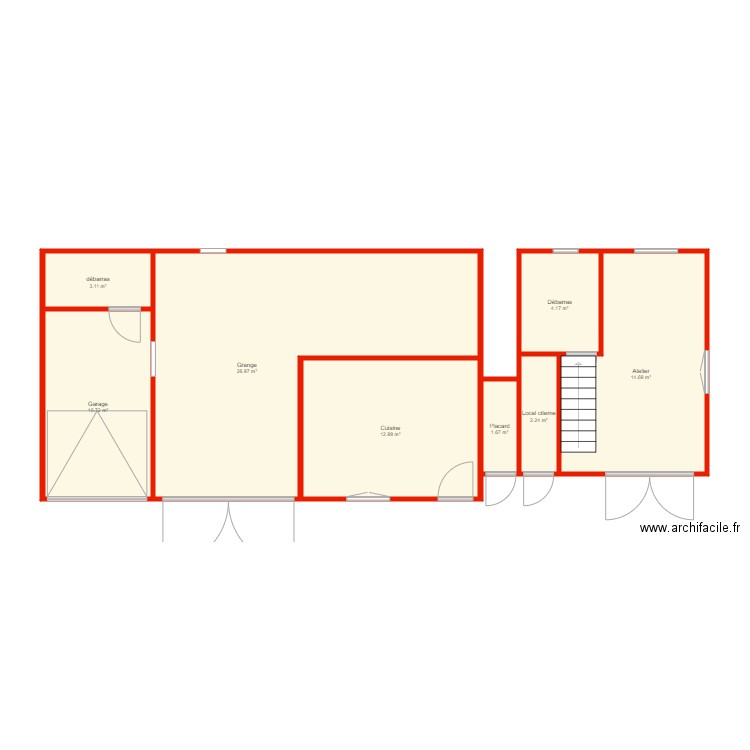 BI 5021 annexe grange non côté. Plan de 0 pièce et 0 m2