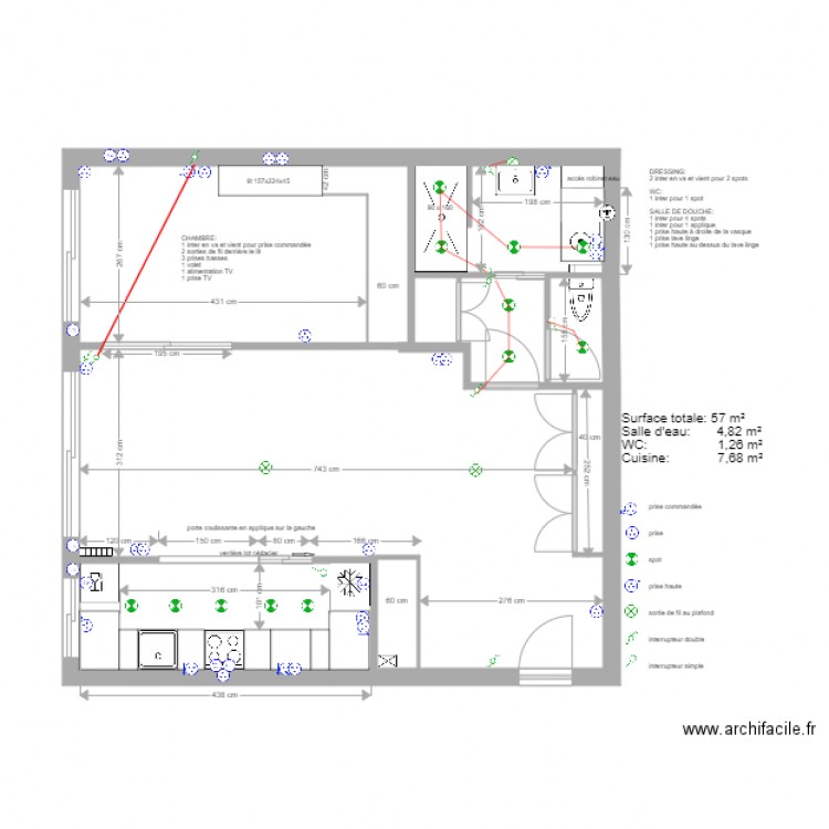 niogret 19 novembre plan électrique. Plan de 0 pièce et 0 m2