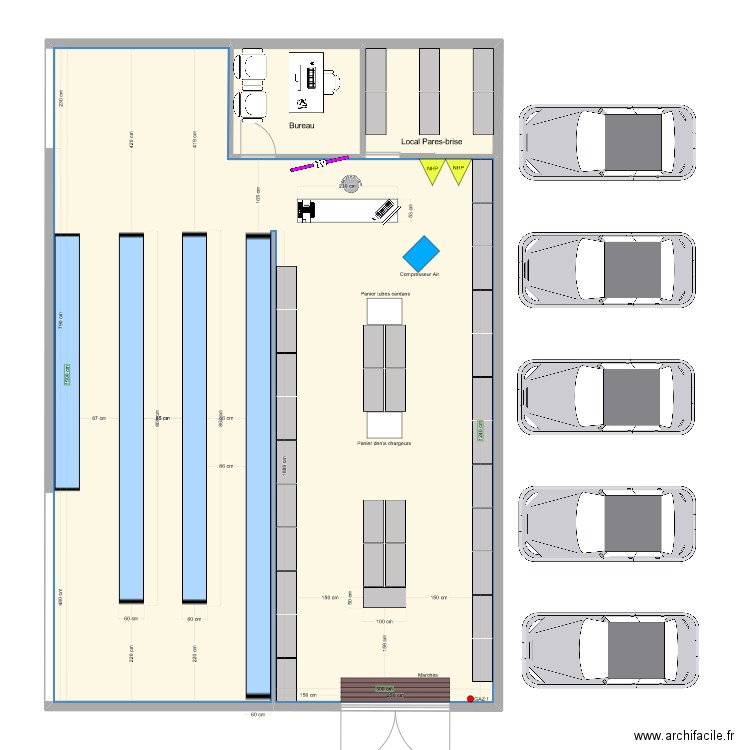 Nord Agri Busigny V4. Plan de 3 pièces et 149 m2