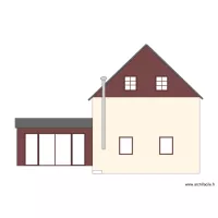 Plan fa&ccedil;ade Clarets sud projet