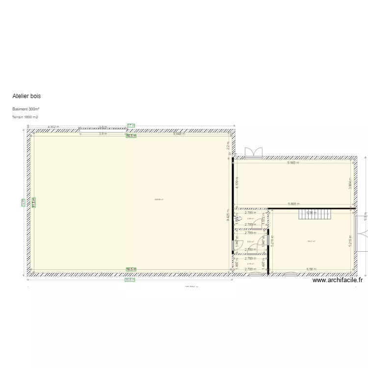 Atelier Bois. Plan de 