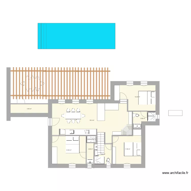 Paros Kostos Atko quatro. Plan de 