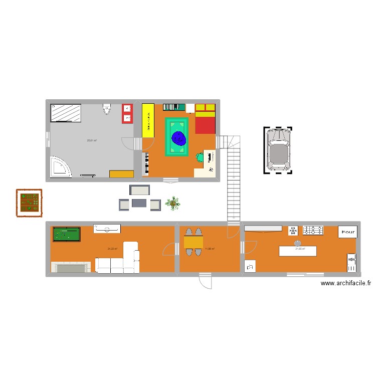 La maison du futur. Plan de 0 pièce et 0 m2