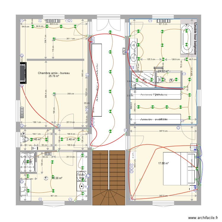 1er étage 8 déc 18. Plan de 0 pièce et 0 m2