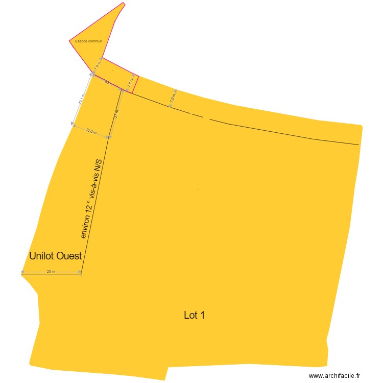 Lot 1 24052021. Plan de 0 pièce et 0 m2