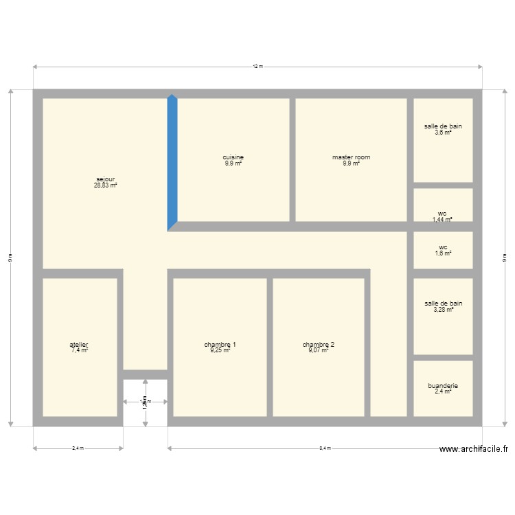 maison de campagne . Plan de 0 pièce et 0 m2