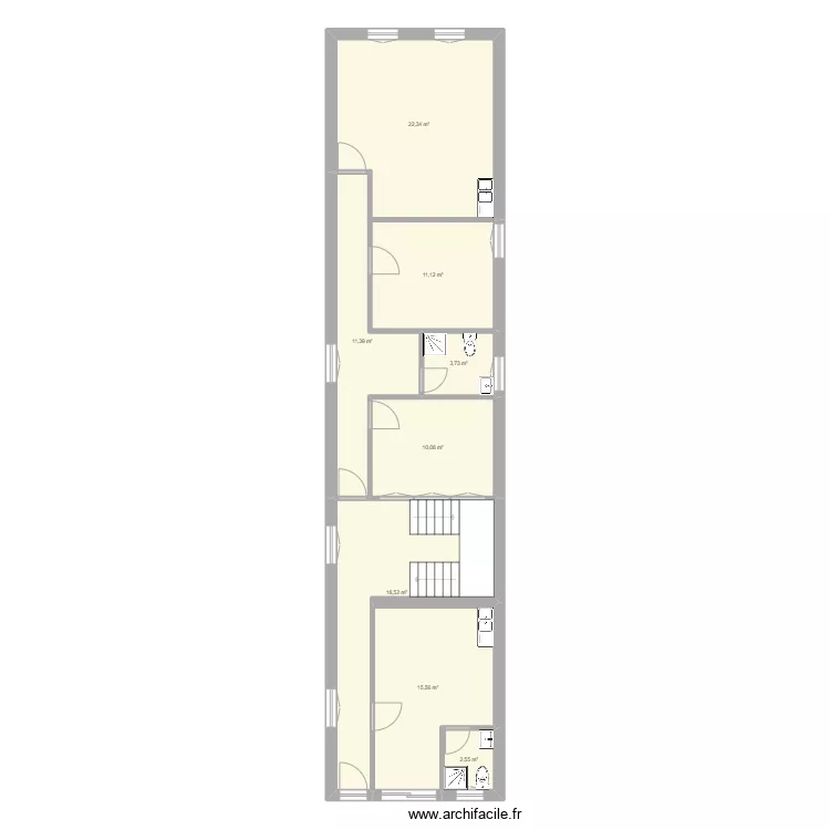 1 er Etage BARDEZ OLORON . Plan de 